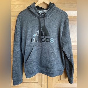 Adidas Hoodie Sweatshirt with Shiny Logo